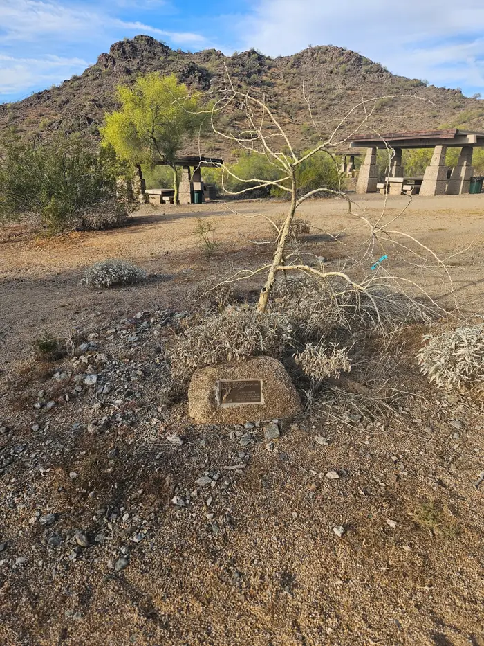 Living Tree Celebration tribute plaque without a living tree